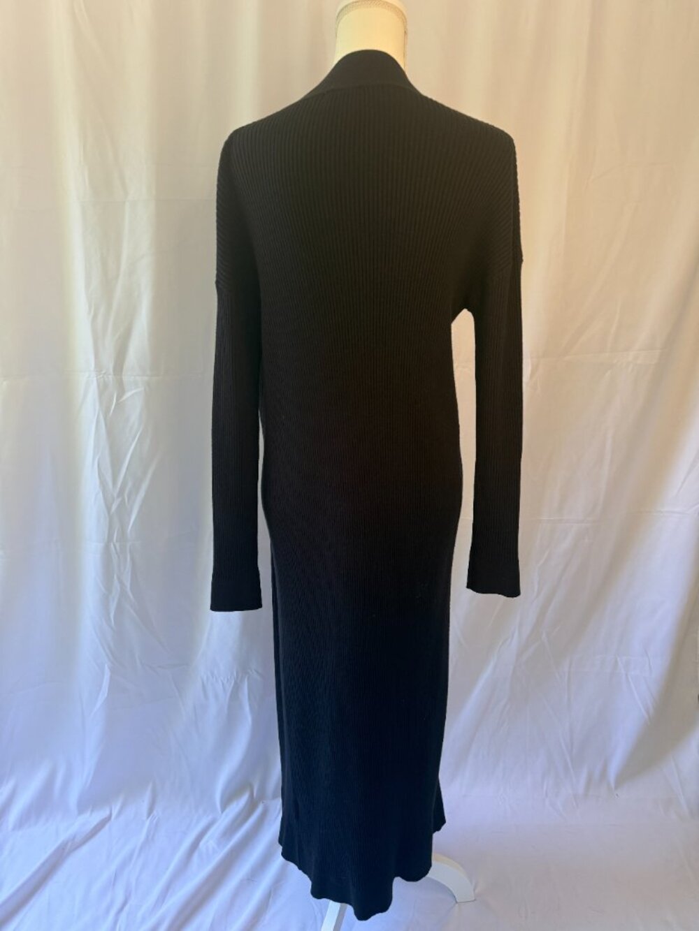 Sundays Black Ribbed Cardigan - Picture 3 of 3